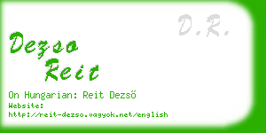 dezso reit business card